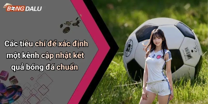 Các tiêu chí để xác định một kênh cập nhật kết quả bóng đá chuẩn