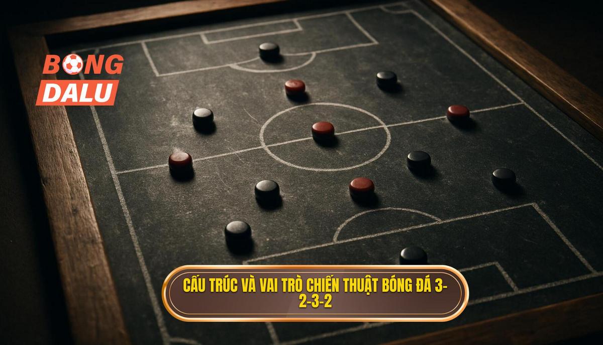 Cấu trúc và Vai trò cơ bản của Chiến thuật bóng đá 3-2-3-2