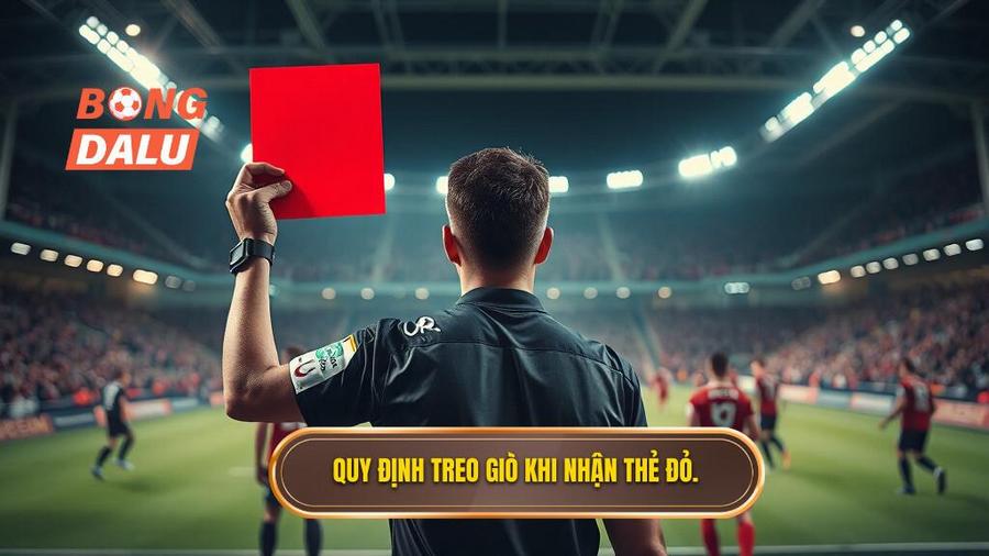 1. Quy định treo giò khi nhận thẻ đỏ.