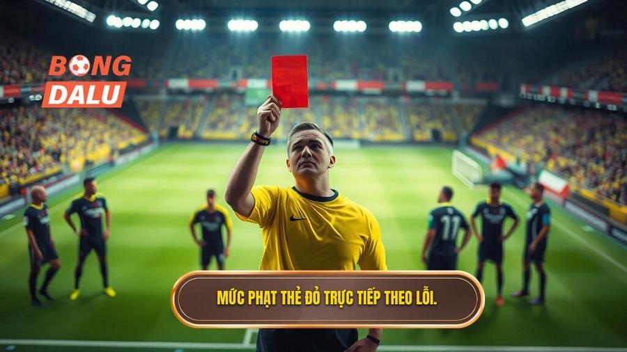 2. Mức phạt thẻ đỏ trực tiếp theo lỗi.