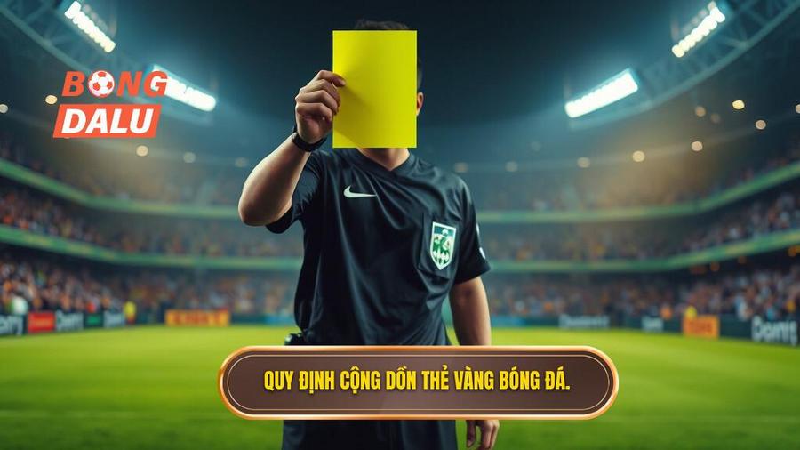 2. Quy định cộng dồn thẻ vàng bóng đá.