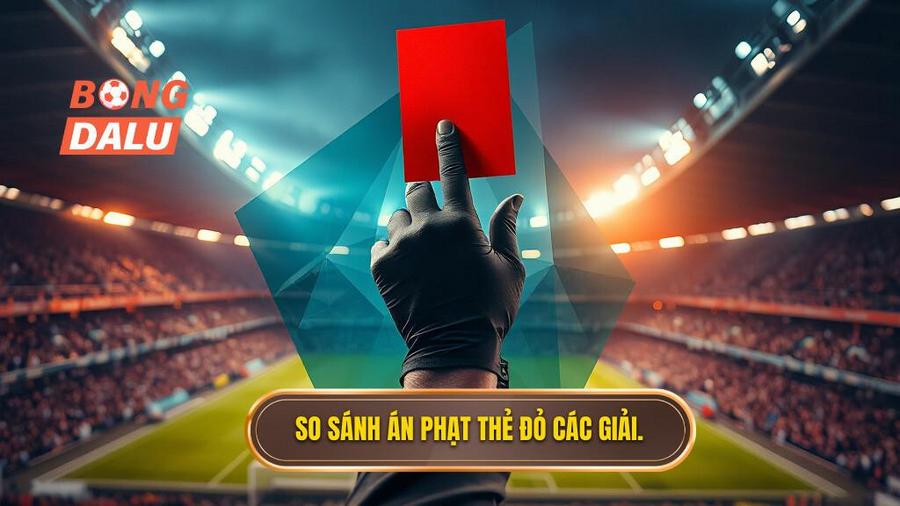 3. So sánh án phạt thẻ đỏ các giải.