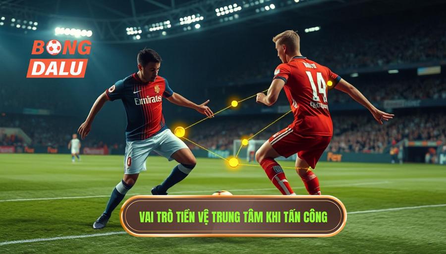 Vai trò của các tiền vệ trung tâm trong hệ thống tấn công